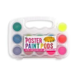 Ooly Lil' Paint Pods Neon & Glitter Poster Paint - Set Of 12