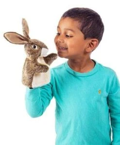 Little Hare Hand Puppet -Children's Trendy Toy Store little hare hand puppet folkmanis puppets folkmanis puppets lil tulips 29065293332598