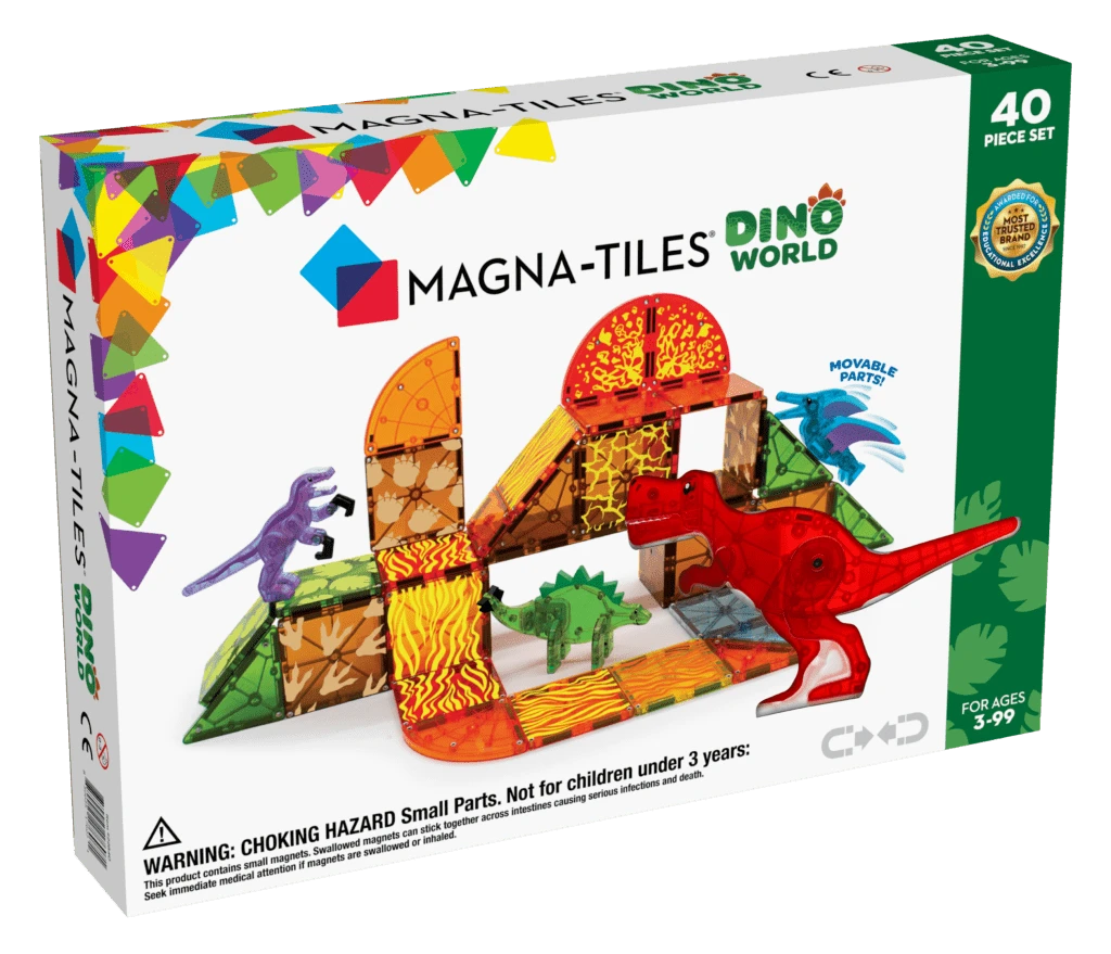 Magna-Tiles® Dino World 40-Piece Set 3 Magna-Tiles® Dino World 40-Piece Set