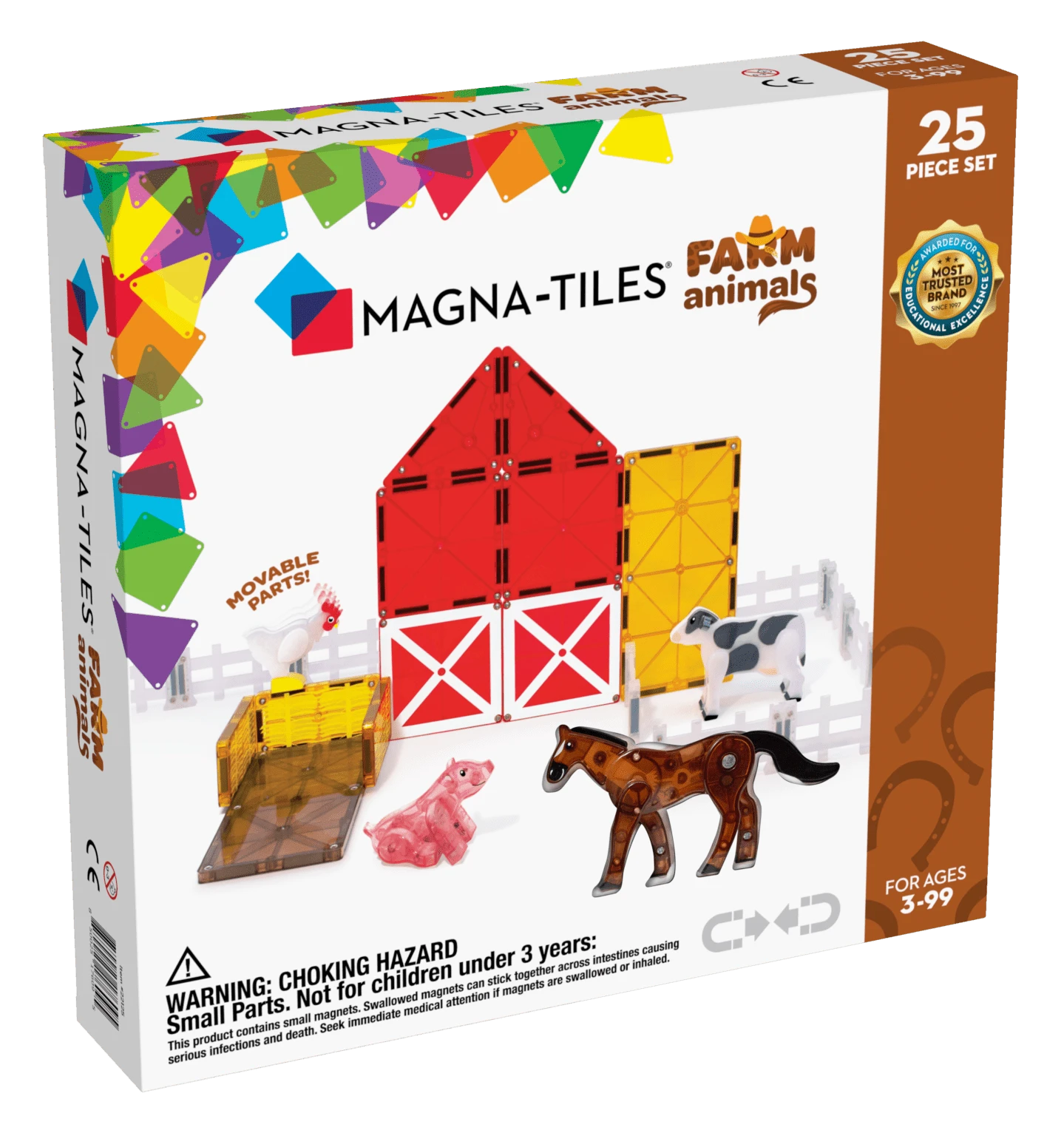 Magna-Tiles® Farm Animals 25-Piece Set 3 Magna-Tiles® Farm Animals 25-Piece Set