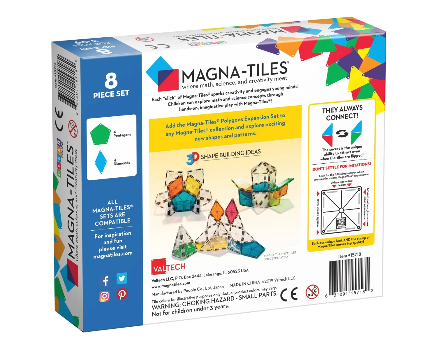 Magna-Tiles® Polygons 8 Piece Expansion Set 5 Magna-Tiles® Polygons 8 Piece Expansion Set - Image 3