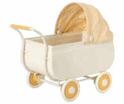 Maileg Micro Pram - Yellow