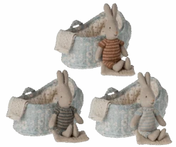 Maileg Micro Rabbit In Carry Cot