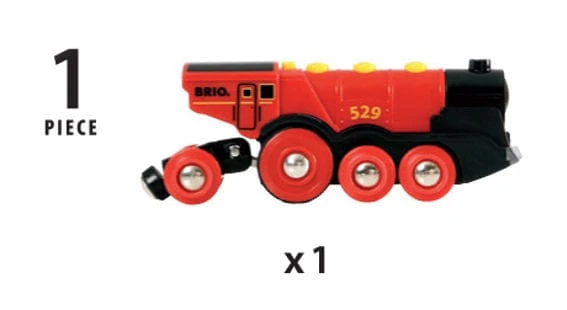 Brio Mighty Red Action Locomotive 5 Brio Mighty Red Action Locomotive - Image 4
