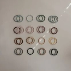 Mushie Pearl Teething Bracelet 3-Pack (Mellow/Terracotta/Periwinkle) 7 Mushie Pearl Teething Bracelet 3-Pack (Mellow/Terracotta/Periwinkle) -Children's Trendy Toy Store pearl teething bracelet 3 pack mellow terracotta periwinkle mushie lil tulips 29774553022582