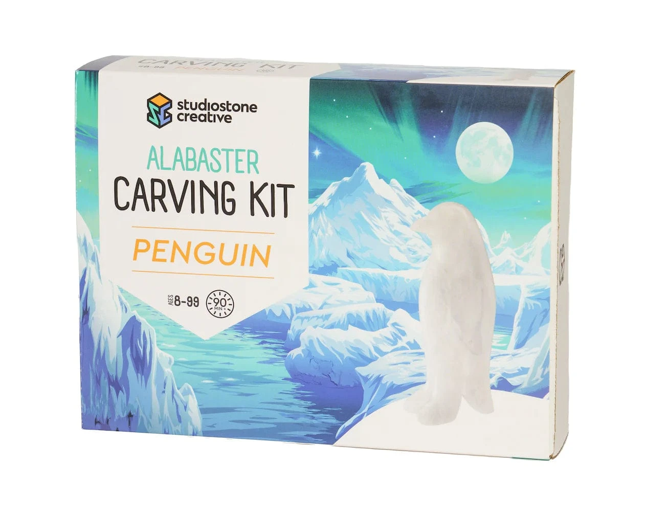 Penguin Alabaster Carving Kit 3 Penguin Alabaster Carving Kit