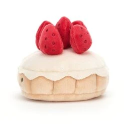 JELLYCAT Pretty Patisserie Tarte Aux Fraises -Children's Trendy Toy Store pretty patisserie tarte aux fraises jellycat jellycat lil tulips 29208596381814