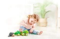 Hape Pull-Along Frog Family -Children's Trendy Toy Store pull along frog family hape lil tulips 29674599383158