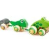 Hape Pull-Along Frog Family -Children's Trendy Toy Store pull along frog family hape lil tulips 29674599415926