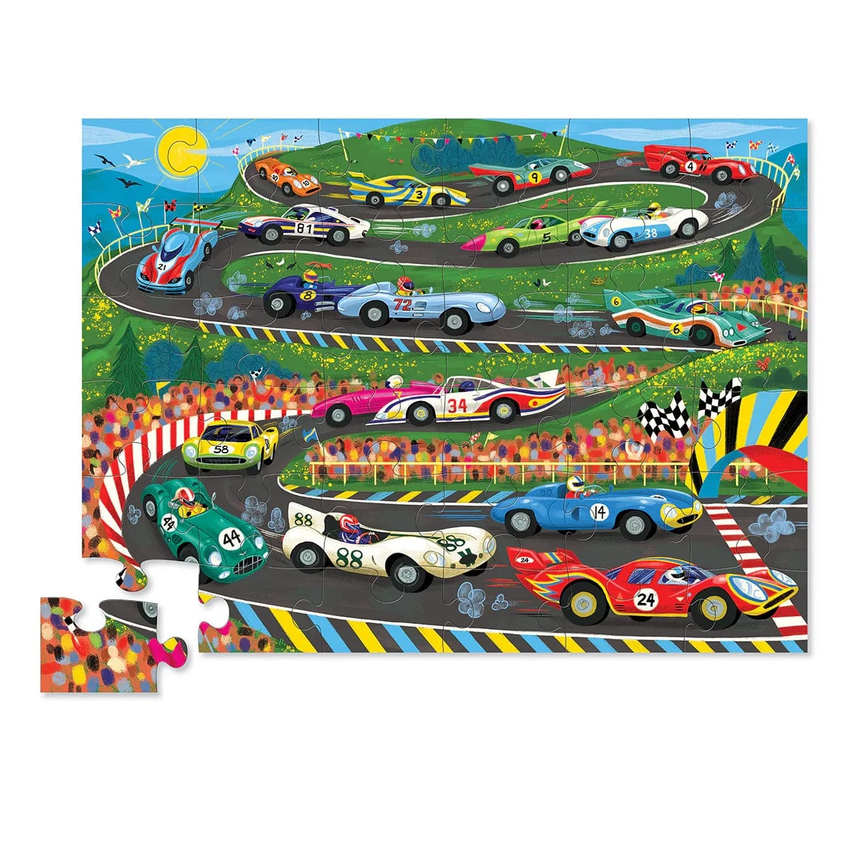 Crocodile Creek Race Day 36 Piece Puzzle 4 Crocodile Creek Race Day 36 Piece Puzzle - Image 2