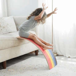 Rainbow Wobble Board - Regular Size -Children's Trendy Toy Store rainbow wobble board regular size bunny hopkins lil tulips 28615345864822