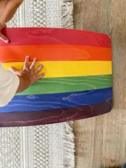 Rainbow Wobble Board - Regular Size -Children's Trendy Toy Store rainbow wobble board regular size bunny hopkins lil tulips 28615345897590