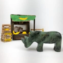 Rhinoceros Soapstone Carving Kit -Children's Trendy Toy Store rhinoceros soapstone carving kit studiostone creative lil tulips 29286055542902