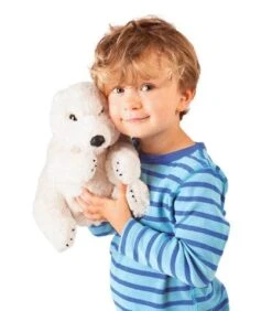 Sitting Polar Bear Puppet -Children's Trendy Toy Store sitting polar bear puppet folkmanis puppets folkmanis puppets lil tulips 30073105285238