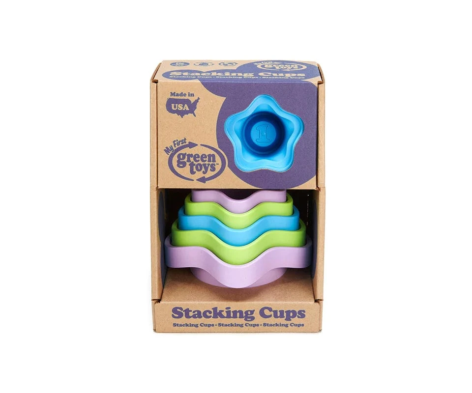 Green Toys Stacking Cups 6 Green Toys Stacking Cups - Image 4