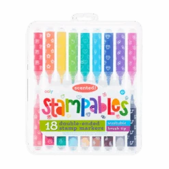 Ooly Stampables Scented Double-Ended Stamp Markers - Set Of 18