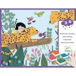 Djeco Touch And Paint! Finger Painting Art Kit