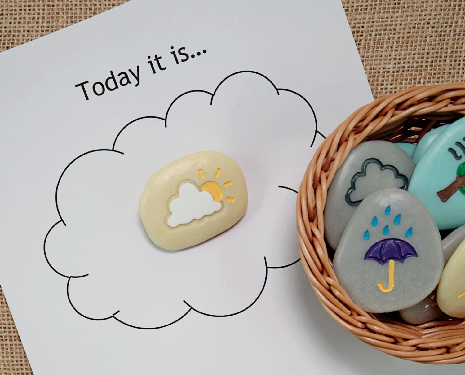 Weather Stones Play Set 6 Weather Stones Play Set - Image 4