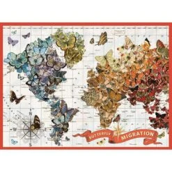 Chronicle Books Wendy Gold Butterfly Migration 1000 Piece Puzzle 7 Chronicle Books Wendy Gold Butterfly Migration 1000 Piece Puzzle -Children's Trendy Toy Store wendy gold butterfly migration 1000 piece puzzle chronicle books lil tulips 28546656469110