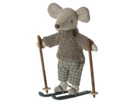 Maileg Winter Mouse With Ski Set, Big Brother