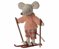 Maileg Winter Mouse With Ski Set, Big Sister