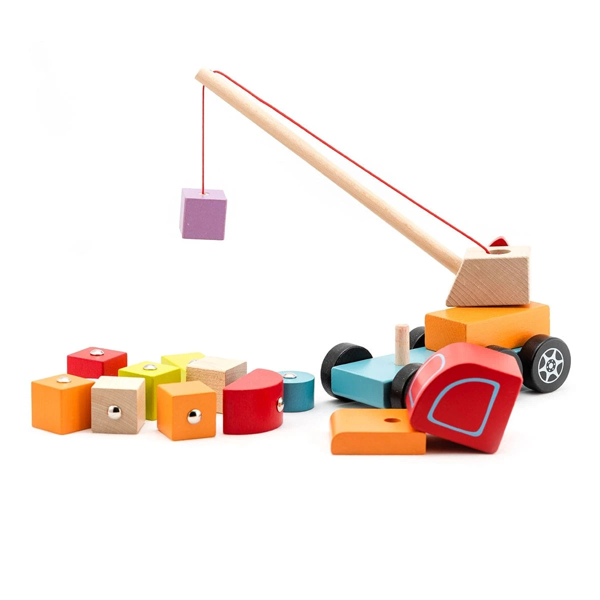 Wooden Crane Truck With Magnetic Elements 5 Wooden Crane Truck With Magnetic Elements - Image 3