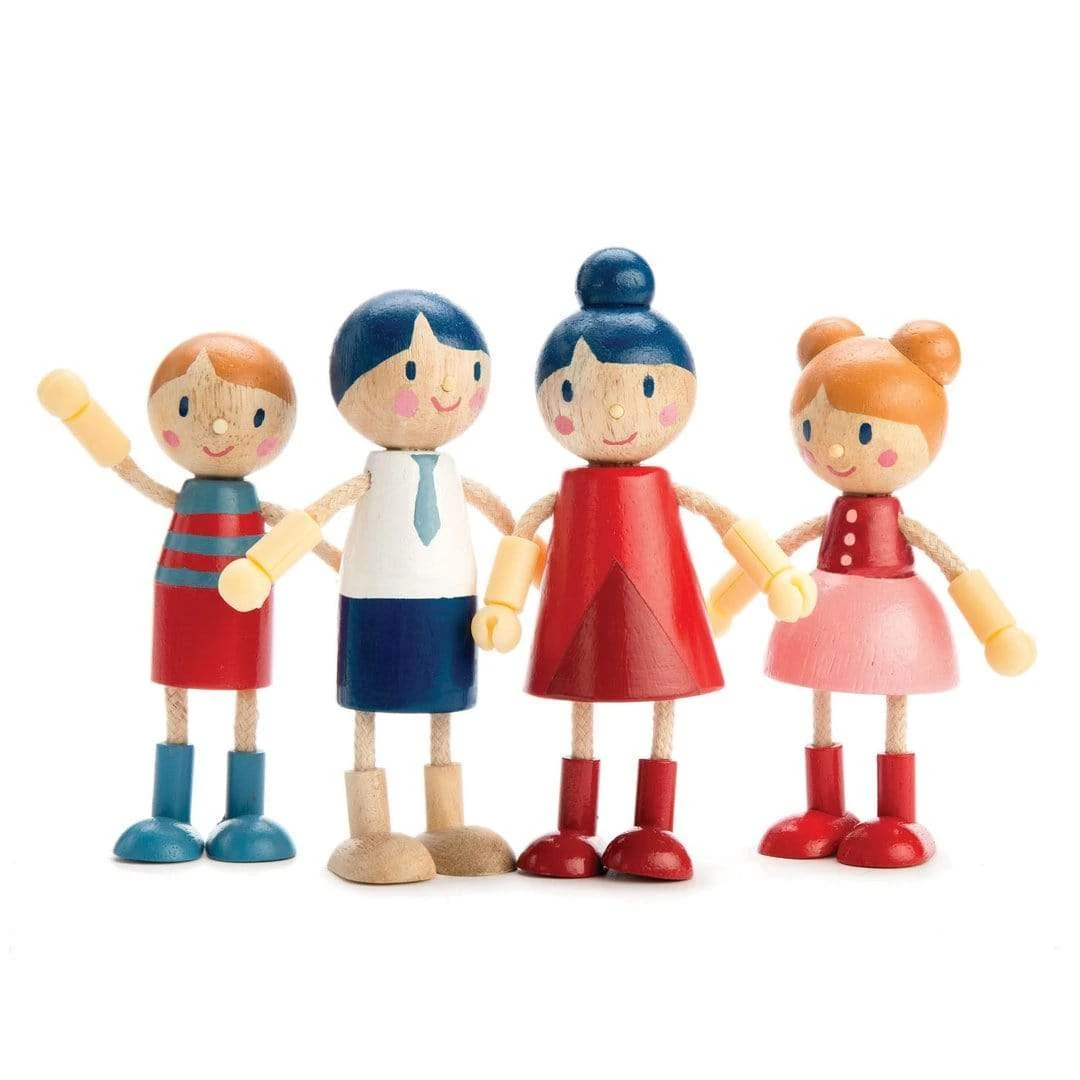 Tender Leaf Wooden Doll Family 3 Tender Leaf Wooden Doll Family