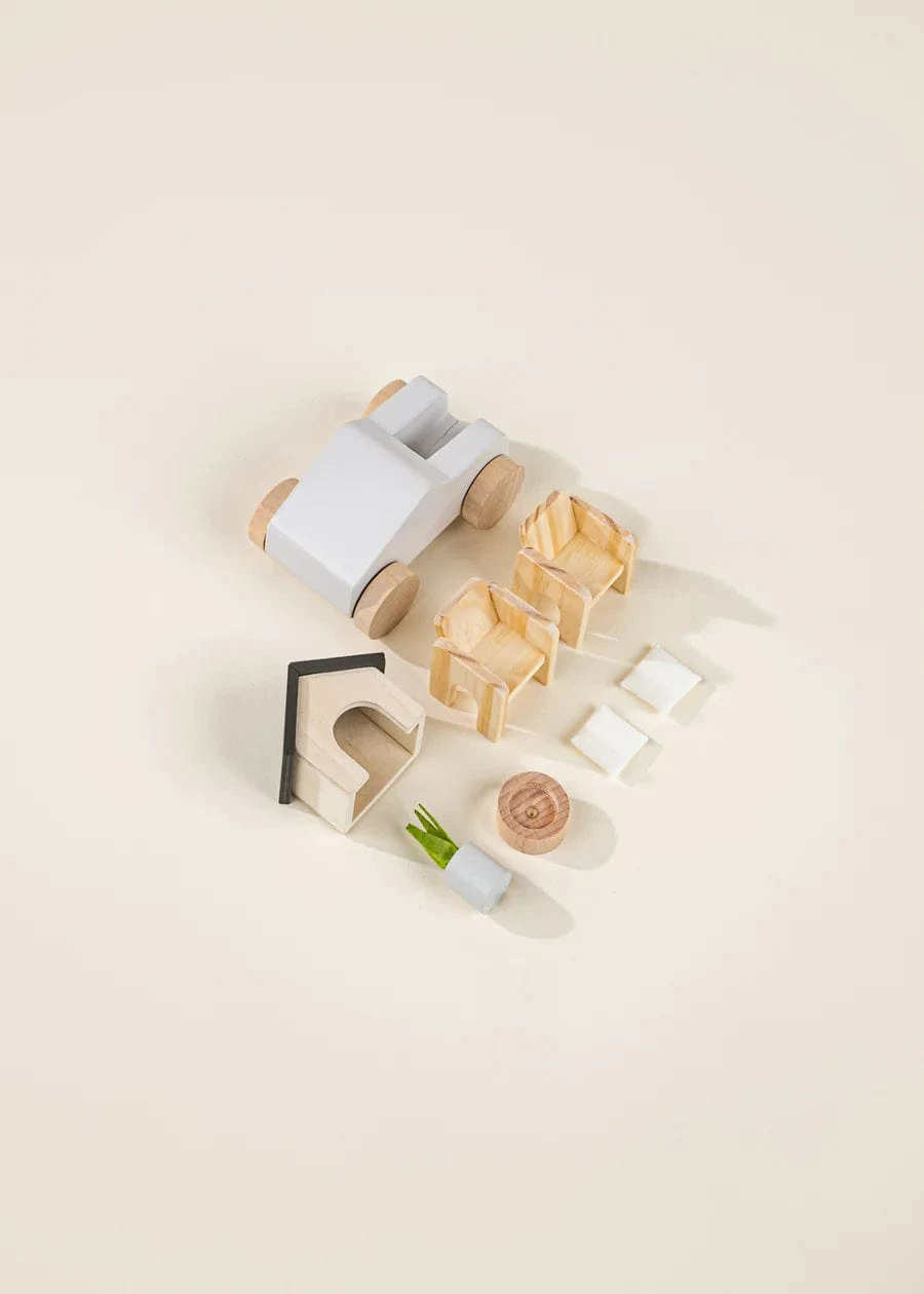 Wooden Doll House Outdoor Furniture & Accessories (8 Pcs) 5 Wooden Doll House Outdoor Furniture & Accessories (8 Pcs) - Image 3