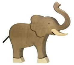 Holztiger Wooden Elephant Trunk Raised