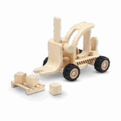 Plan Toys Wooden Forklift -Children's Trendy Toy Store wooden forklift plan toys lil tulips 28544426705014