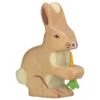 Holztiger Wooden Hare With Carrot 1 Holztiger Wooden Hare With Carrot -Children's Trendy Toy Store wooden hare with carrot holztiger lil tulips 14666868621430