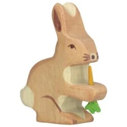 Holztiger Wooden Hare With Carrot