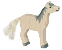Holztiger Wooden Horse Raised Grey Mane
