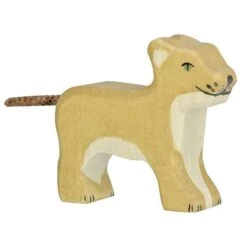 Holztiger Wooden Lion Standing Small