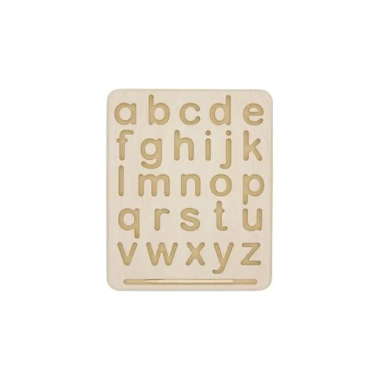 Wooden Lowercase Alphabet Tracing Board W/ Stylus 3 Wooden Lowercase Alphabet Tracing Board W/ Stylus