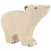 Holztiger Wooden Polar Bear Small Head Raised 1 Holztiger Wooden Polar Bear Small Head Raised -Children's Trendy Toy Store wooden polar bear small head raised holztiger lil tulips 14899773177974