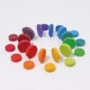 Wooden Rainbow Coins 2 Wooden Rainbow Coins -Children's Trendy Toy Store wooden rainbow coins grimm s lil tulips 14149881233526