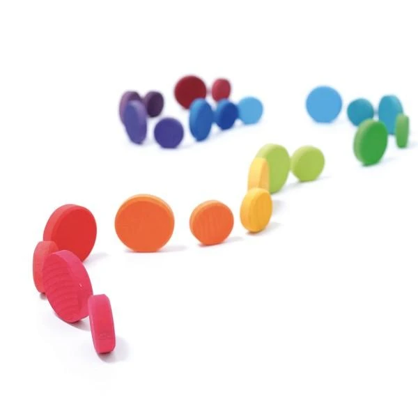 Wooden Rainbow Coins 7 Wooden Rainbow Coins - Image 5