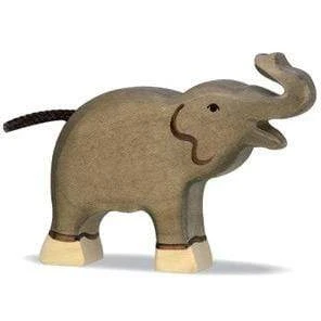 Holztiger Wooden Small Elephant Trunk Raised 3 Holztiger Wooden Small Elephant Trunk Raised