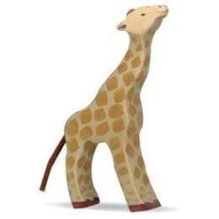 Holztiger Wooden Small Giraffe Feeding