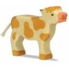 Holztiger Wooden Standing BROWN Calf 1 Holztiger Wooden Standing BROWN Calf -Children's Trendy Toy Store wooden standing brown calf holztiger lil tulips 13466071107