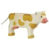 Holztiger Wooden Standing Cow BROWN 1 Holztiger Wooden Standing Cow BROWN -Children's Trendy Toy Store wooden standing cow brown holztiger lil tulips 14365729194102