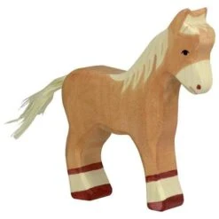 Holztiger Wooden Standing Foal Light Brown