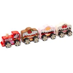 Wooden Train Cakes On Magnets 8 Wooden Train Cakes On Magnets -Children's Trendy Toy Store wooden train cakes on magnets cubika lil tulips 29859995353206