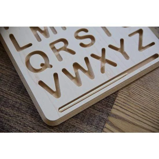 Wooden Uppercase Alphabet Tracing Boards W/ Stylus 5 Wooden Uppercase Alphabet Tracing Boards W/ Stylus - Image 3