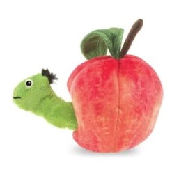 Worm In Apple Puppet -Children's Trendy Toy Store worm in apple puppet folkmanis puppets folkmanis puppets lil tulips 30073197199478